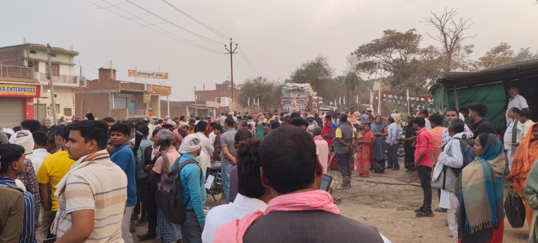 ट्रक के धक्के से साइकिल सवार की मौत