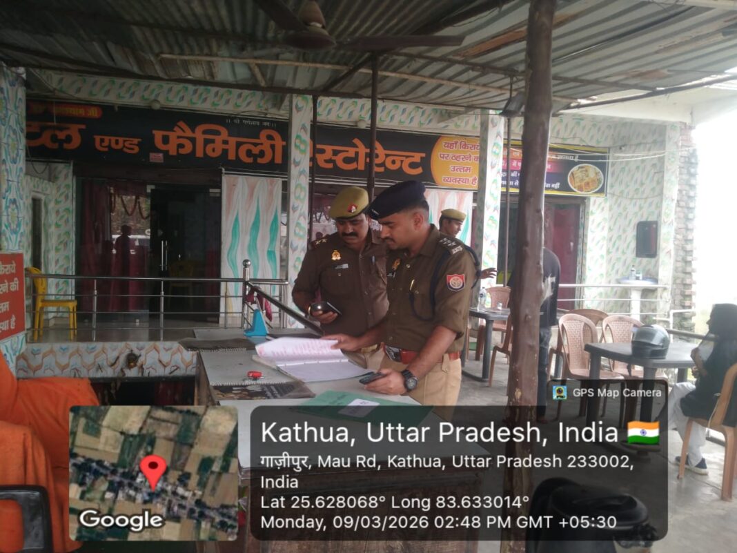 शिकायत पर पुलिस की छापेमारी