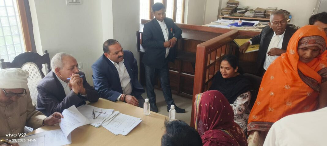 जिला जज ने राष्ट्रीय मध्यस्थता अभियान 2.0 का किया निरीक्षण
