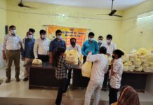 लार्ड डिस्टिलरी ने सौ टीबी रोगियों को वितरित किया पोषण पोटली
