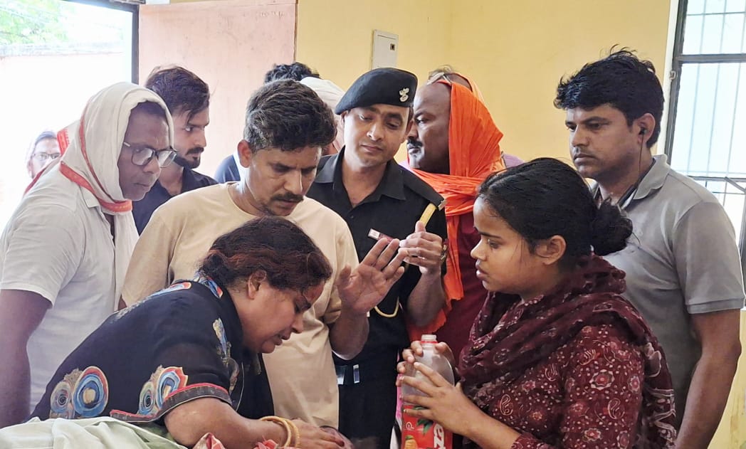 डंपर के धक्के से कर्मचारी की मौत