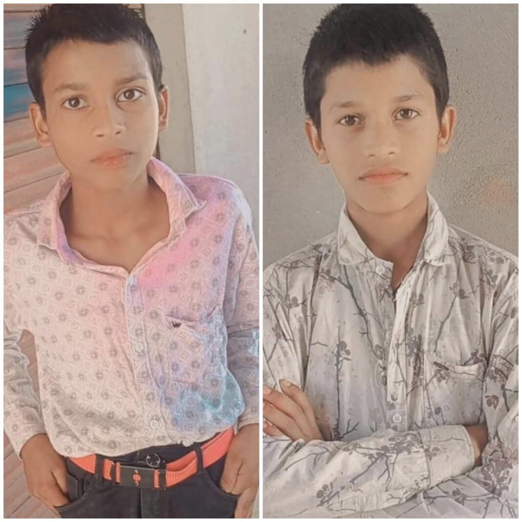 नहर में नहाते समय दो भाई डूबे