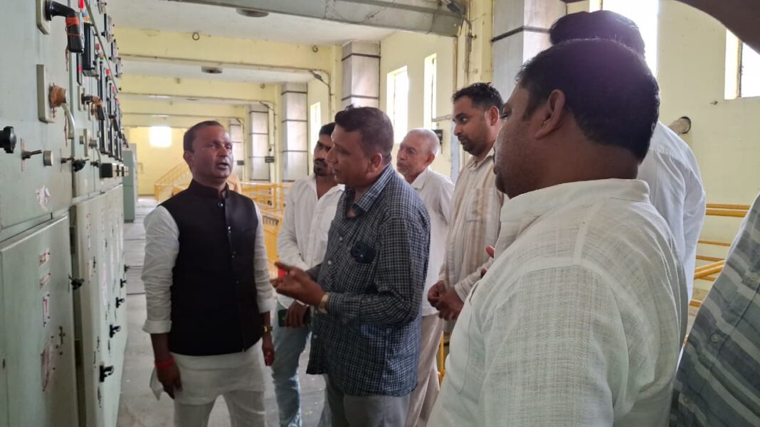 किसानों की समस्या को लेकर मन्नू सिंह ने पंप कैनाल का किया निरीक्षण